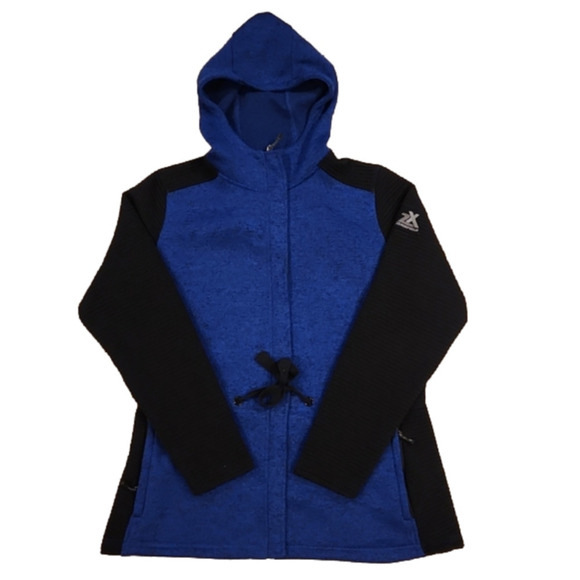 Zeroxposur Blue & Black Hooded Jacket - Picture 1 of 9